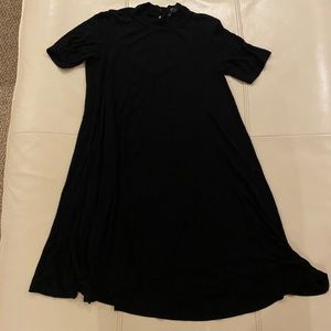 Open back black dress